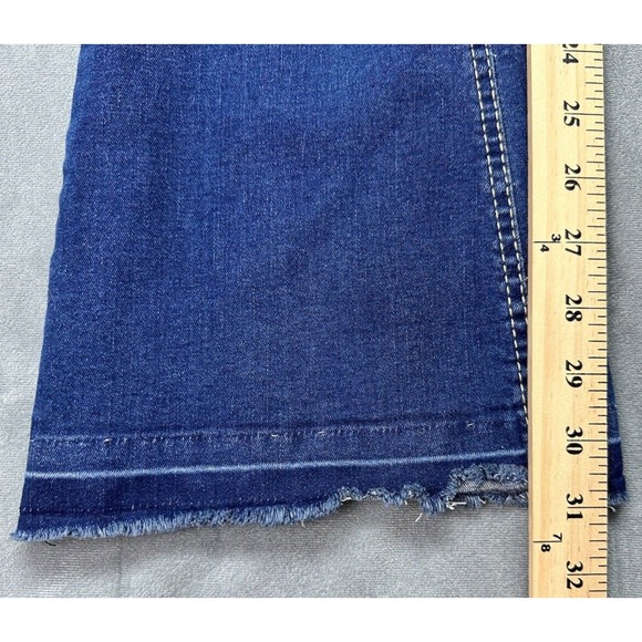 LEV Jeans Casual Boot Cut Flare Mid Rise Dark Wash Blue Juniors 11 29 x 31 NEW - Picture 12 of 12
